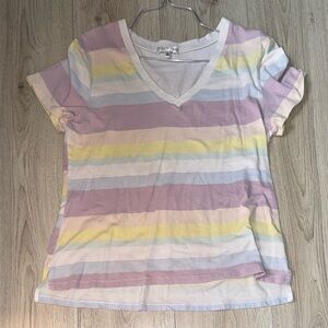 Fitz and eddi Striped V-Neck Tee shirt top